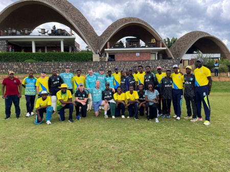 SCF Cricket Participation Officer Supports Cricket Development in Rwanda