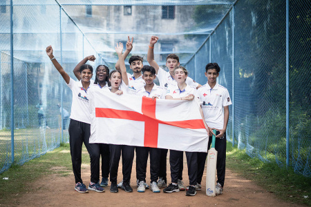 SCF Takes Team England to Street Child United Cricket World Cup in Chennai, India